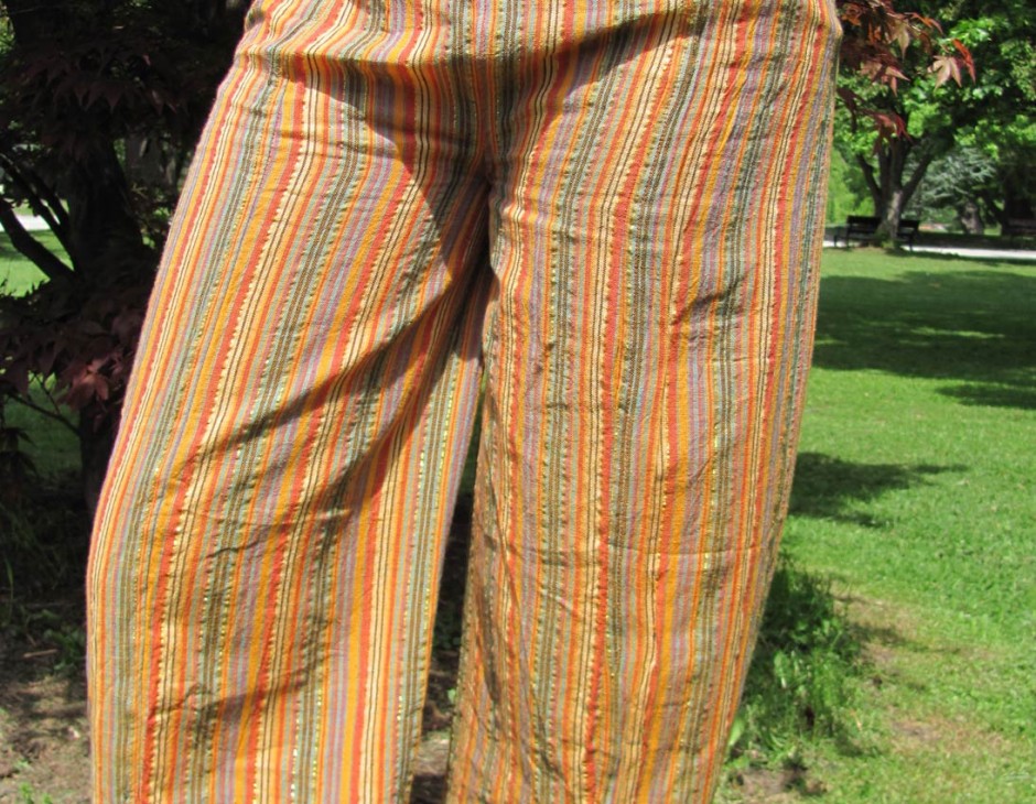 brick colored pants