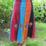 100% Natural Woven Cotton Patchwork Skirt