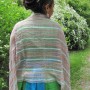 100% Natural Cotton Gossamer Woven Multi-colored Scarf