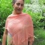 100% Natural Raw Silk Open-Weave Scarf
