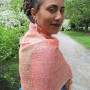 100% Natural Raw Silk Open-Weave Scarf