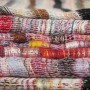 100% Natural Cotton Gossamer Woven Multi-colored Scarf