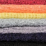 100% Natural Raw Silk Open-Weave Scarf