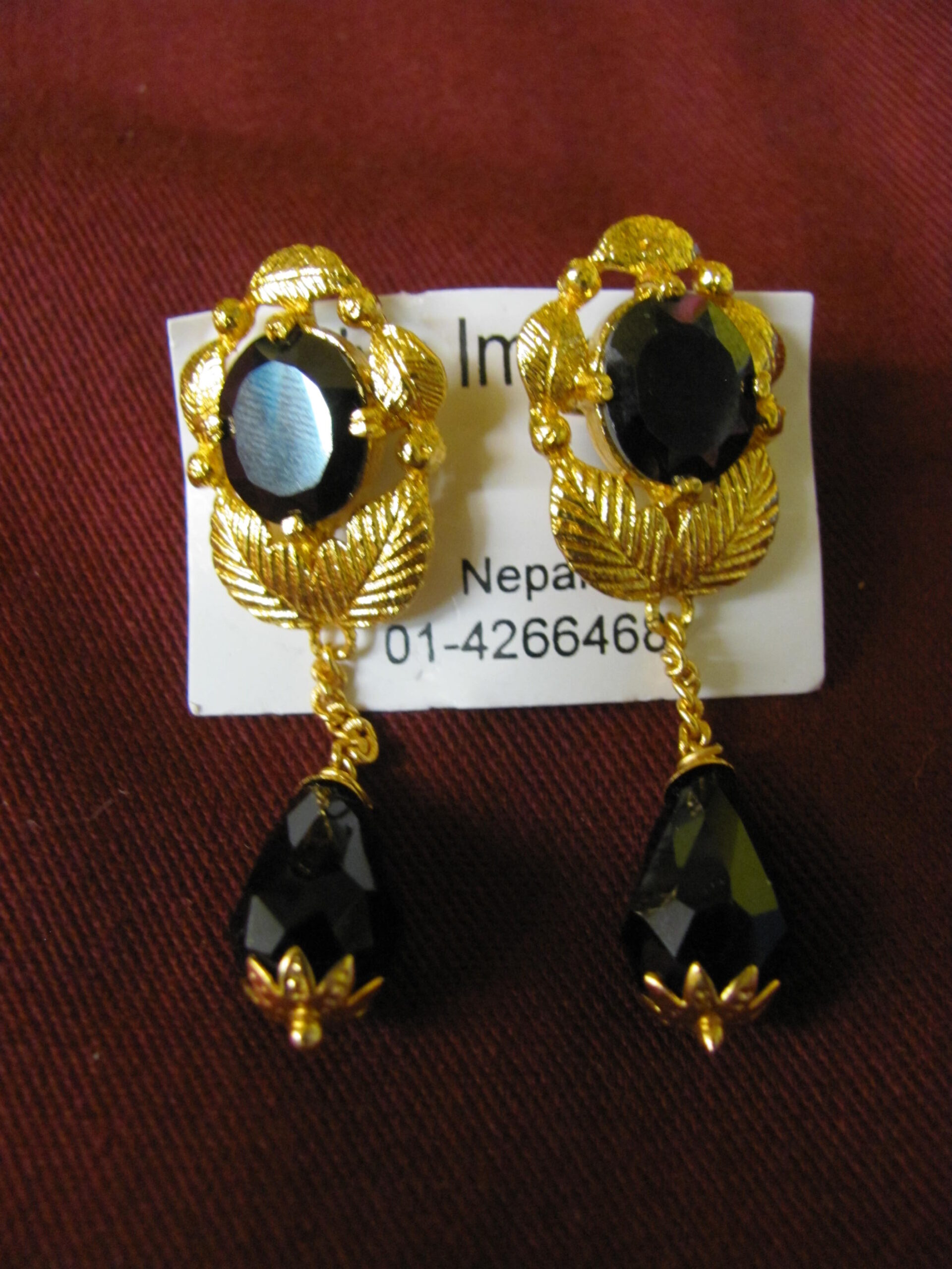 Gold Plated AD stone Big Jhumka Earrings | Latest Designs American Dia –  Indian Designs