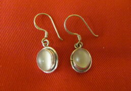 Small Stone Drop Earrings