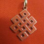 Tibetan Eternal Knot Pendant, Small