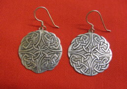 Silver Celtic Mandala Earrings