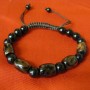 Tibetan Brown Glass Bead Bracelet