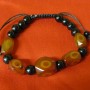 Tibetan Brown Glass Bead Bracelet