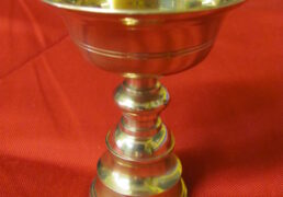 Bronze Tibetan Butterlamp, Curved Cup