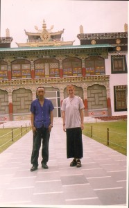 In front of Mindroling Nyimapa Monastery