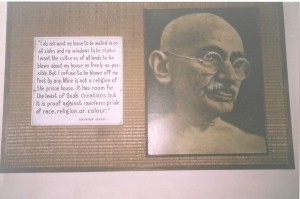 Display inside the Gandhi Museum