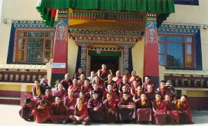 Riwoche monks at Drupchen in Nepal