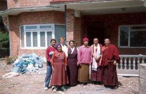 with Tibetan family in Nepal