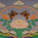 "Lotus Love," gouache on paper